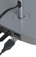 Luxo Trace bordlampe med USB oplader - Grå