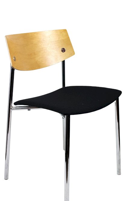 Randers+Radius Sharp stol, sort select stof